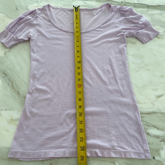STEPHANIE B PIMA COTTON LAVENDER TSHIRT 0416 SMALL - Picture 9 of 10